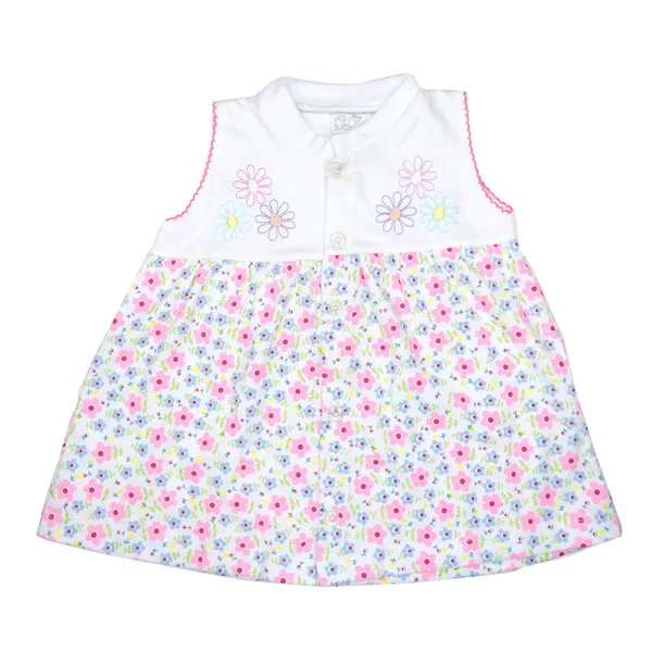 Vestido de Niña 2 Piezas Bebu / Blanco/Rosado